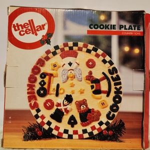 Christmas vintage 1996 The Cellar Cookie Plate.